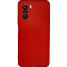 Fiberliz Newface Xiaomi Poco F3 Kılıf Nano Içi Kadife Silikon - Kırmızı