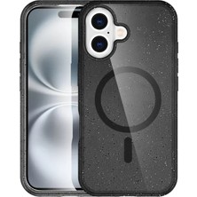 Fiberliz Newface Apple iPhone 16 Plus Kılıf Star Magsafe Kapak - Siyah
