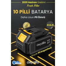 Yedek Batarya Seti 24V-21V-18V-48V Şarjlı Matkap Aküsü 10'lu 18650