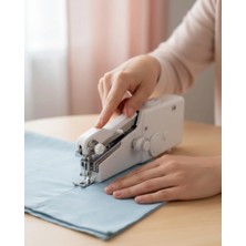 Fiberliz El Tipi Mini Dikiş Makinesi Perde ve Kıyafet Tamiri Için
