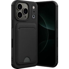 Prativas Iphone 17 Kelvin Kartvizitli Silikon - Siyah