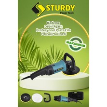 Profesyonel Polisaj Makinası 4200W 180MM 6 Kademeli Pasta Cila Uygulama