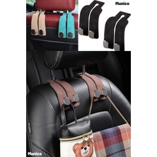 Munico Tüm Markalara Uyumlu Araç Koltuk Askısı Gizlenebilir Tasarım ile Estetik Görünüm ve Konforlu