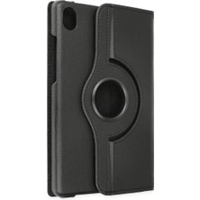 Fiberliz Newface Lenovo Tab M8 Kılıf 360 Tablet Deri Kılıf - Siyah