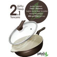 Kochler Prosteam 6 Katmanlı Granit Tava 28 cm - Airfrey Yanmaz Yapışmaz Tava