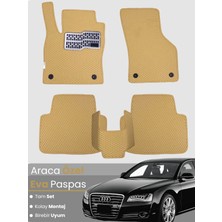 E-BİZ Audi A8 (2009-2017) Uyumlu Eva Paspas Tam Set–araca Özel,su Geçirmez,hızlı ve Kolay Montaj