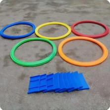 Esranın Dünyası 22 Parça Daire Seksek Halka Oyunu Seti - Eğlenceli Aktivite