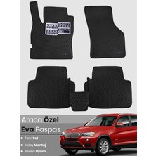 E-BİZ Bmw X3 E83 (2003-2010) Uyumlu Eva Paspas Tam Set–araca Özel,su Geçirmez,hızlı ve Kolay Montaj