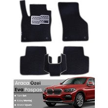 E-BİZ Bmw X4 F26 (2014-2019) Uyumlu Eva Paspas Tam Set–araca Özel,su Geçirmez,hızlı ve Kolay Montaj