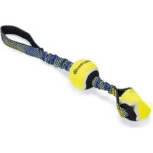 Esranın Dünyası Yüzen Köpek Oyuncağı, Tutamaçlı Iki Tenis Topu, Mavi/sarı, 44X6,3X6,3 cm