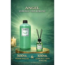 Freyr Bambu Çubuklu Angel Oda Kokusu 100 ml + 500 ml Yedek Dolum – Kalıcı Niş Ortam Kokusu Ekonomik Set