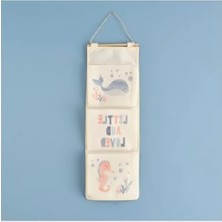 Esranın Dünyası Mavi Renkli Askılı Organizer – 20X60 cm Boyut