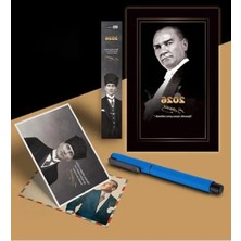 Esranın Dünyası 2026 Yılına Özel Atatürk Temalı Ajanda ve Ayraç Seti - Mavi