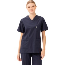 Kardelen İş Elbiseleri Santolina V Yaka Üniforma - Doktor, Hemşire, Sağlık Çalışanları Için Rahat ve Dayanıklı Scrubs