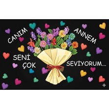 Promisebackdrop2 Anneler Günü Kutlu Olsun,canım Annem Okul Etkinlik Kumaş Fon 150X 200 cm