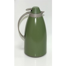 Nishev.com Evini Sev Cam Iç Hazneli Vakumlu Termos 1.0 Litre - Sıcak ve Soğuk Tutucu Yeşil