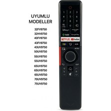 Zeyar Teknoloji Vestel Smart Tv Vidaa Kumandası - UV9750 ve FV9750 Serisi Tam Uyumlu - Ses Komut Özellikli
