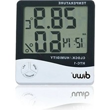 Esranın Dünyası Nem Ölçer ve Termometre, Saatli ve Kullanımı Kolay