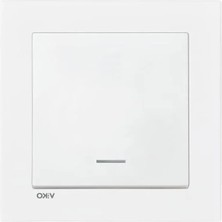 Esranın Dünyası Dayanıklı Beyaz Işıklı Anahtar - C1 Mekanizma