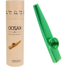 Esranın Dünyası Metal Kazoo, Alüminyum Alaşım Yeşil Renkli Kutulu