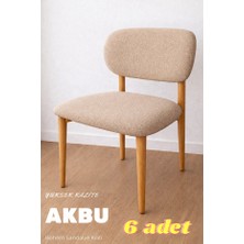 Akbu Sandalye Kılıfı , 6lı Paket , Yüksek Kalite Bohem Model , Lastikli , Mutfak Sandalye Örtüsü