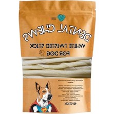 Esranın Dünyası Beyaz Burgu Çubuk Köpek Ödül ve Çiğneme Kemiği - 40 Adet Maxi Paket