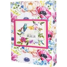 Esranın Dünyası Lüks Çiçek Desenli 10X15CM Fotoğraf Albümü - 200 Fotoğraf Kapasiteli