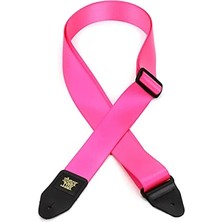 Esranın Dünyası Yüksek Kalite Gitar Askısı, Neon Pembe Renk ile