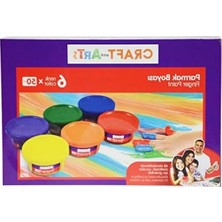 Esranın Dünyası 6 Renkli Parmak Boya Seti - 50 ml