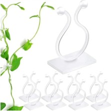 Esranın Dünyası 50 Parça Şeffaf Bitki Sabitleme Klipsi, Pratik Yapışkanlı Tasarım