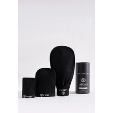 Esranın Dünyası Premium 3'lü Kese Seti - Peeling Eldiveni ve Yüz Kesesi