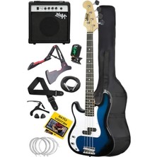 Esranın Dünyası 46 Inç Amfili Bas Gitar Seti, Mavi Renk Seçeneği