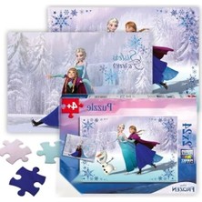 Esranın Dünyası Yüksek Kalite 24 Parça Yapboz Seti - Frozen Temalı