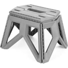 Esranın Dünyası Katlanabilir Gri Basamak Tabure