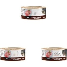 Esranın Dünyası Biftekli-Tavuklu Kıyılmış Yaş Kedi Maması, Tahılsız, 85 G, 3'lü Paket