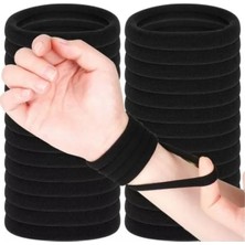 Esranın Dünyası %100 Pamuk Xxl Boy Siyah Lastik Toka Seti - 10'lu