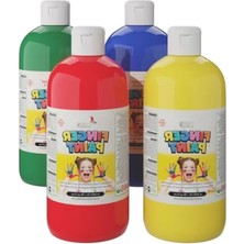Esranın Dünyası Ana Renkler Parmak Boyası 4'lü Set - 4X500 gr