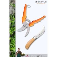 Nuvvo Lz-K6 Budama Makası Bağ Makası ve Aşı Çakısı Bıçağı 2 Li Set