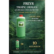 Freyr Tropik Orman Oda Kokusu Yedek Dolum 1 Litre – Bambu Çubuklu Ortam Kokusu Dolum Likiti Ferah Koku