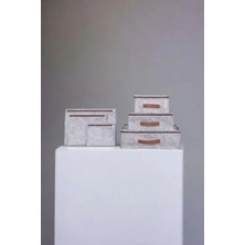 Esranın Dünyası Deri Kulplu 6 Parça Bavul Içi Organizer Seti