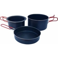 Esranın Dünyası Siyah Silikon Kamp Seti - 3 Parça