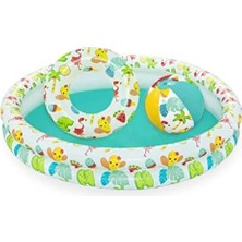 Esranın Dünyası Çocuk Havuzu Seti, 122 x 20 Cm, Deniz Motifli