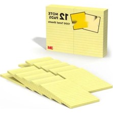 Esranın Dünyası Çizgili Not Defteri - Kanarya Sarısı, 4 x 6 Inç, 100 Yaprak