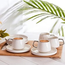 Esranın Dünyası 6 Kişilik Kahve Fincanı Takımı - Porselen