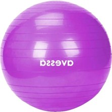 Esranın Dünyası 65 cm Mor Pilates Topu - Kaymaz Yüzey