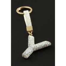 Zero Land Hnrlishp Harfli Saroski Taşlı Anahtarlık-Y