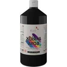 Esranın Dünyası Yüksek Kaliteli Siyah Akrilik Boya - 1000GR