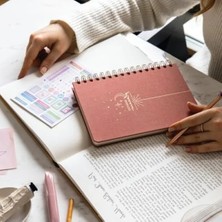 Esranın Dünyası Süresiz Planlayıcı Ajanda - Keten Kapak, Pembe