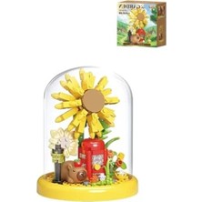 Esranın Dünyası 219 Parça Kapibara Figürlü Ay Çiçeği Modeli Yapım Seti