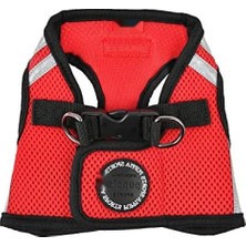 Esranın Dünyası Reflektörlü Yumuşak Yelek Harness - Kırmızı - L Beden